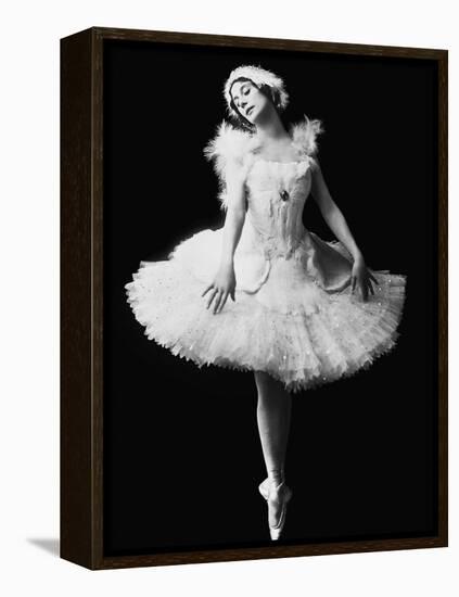 Anna Pavlova in the Ballet the Dying Swan by Camille Saint-Saëns, C. 1910-null-Framed Premier Image Canvas