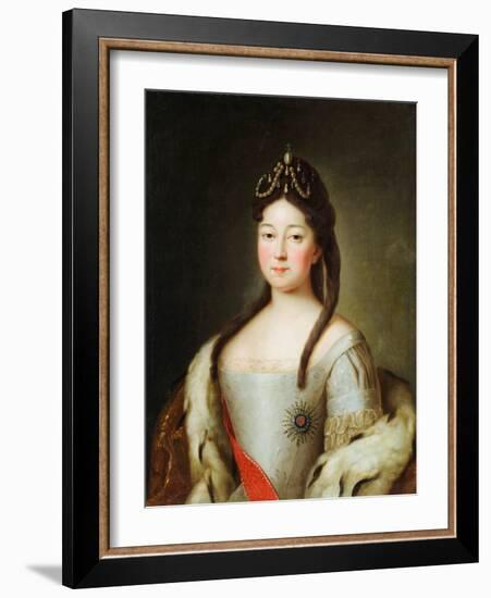 Anna Petrovna De Russie - Portrait of the Tsarevna Anna Petrovna of Russia (1708-1728), the Daughte-Unknown Artist-Framed Giclee Print