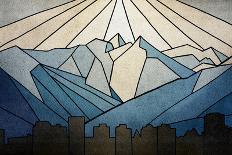 Geometric Mountain-Anna Polanski-Art Print