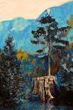 Pine on Blue-Anna Polanski-Art Print