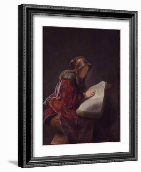 Anna the Prophetess, 1631-Rembrandt van Rijn-Framed Giclee Print