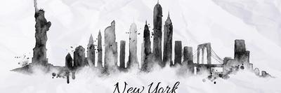 Silhouette Ink New York-anna42f-Art Print