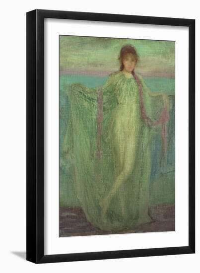 Annabel Lee (Oil on Canvas)-James Abbott McNeill Whistler-Framed Giclee Print