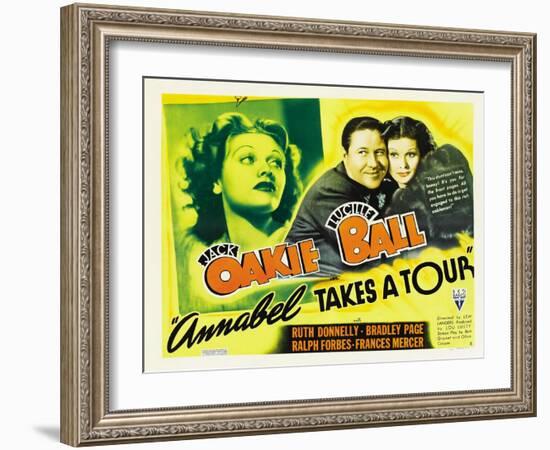 Annabel Takes a Tour, Lucille Ball, Jack Oakie, 1938-null-Framed Photo