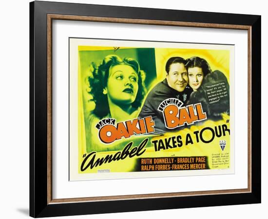 Annabel Takes a Tour, Lucille Ball, Jack Oakie, 1938-null-Framed Photo
