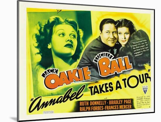 Annabel Takes a Tour, Lucille Ball, Jack Oakie, 1938-null-Mounted Photo