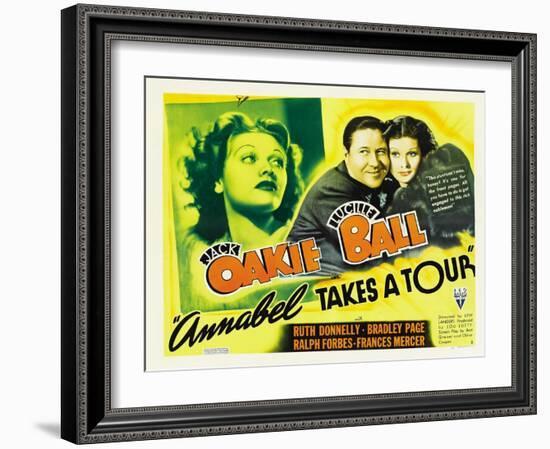 Annabel Takes a Tour, Lucille Ball, Jack Oakie, 1938-null-Framed Photo