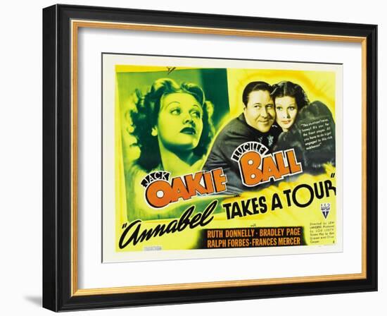 Annabel Takes a Tour, Lucille Ball, Jack Oakie, 1938-null-Framed Photo