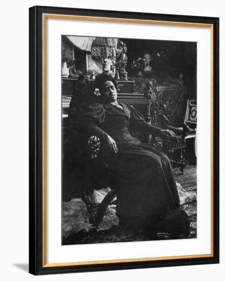 Annah La Javanaise (B.1880) Mistress of Paul Gauguin (1848-1903) Rue De La Grande Chaumiere-Alphonse Mucha-Framed Photographic Print