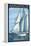 Annapolis, Maryland - Sailboat Scene-Lantern Press-Framed Stretched Canvas