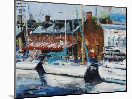 Annapolis Wharf-Curt Crain-Mounted Art Print