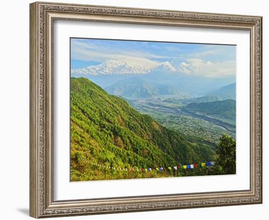 Annapurna Himal and Machapuchare Seen from Sarangkot, Gandaki Zone, Western Region, Nepal-Jochen Schlenker-Framed Photographic Print