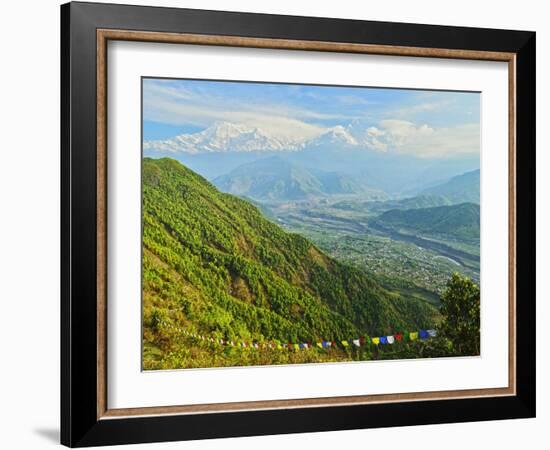 Annapurna Himal and Machapuchare Seen from Sarangkot, Gandaki Zone, Western Region, Nepal-Jochen Schlenker-Framed Photographic Print