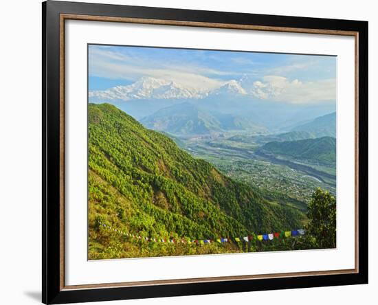 Annapurna Himal and Machapuchare Seen from Sarangkot, Gandaki Zone, Western Region, Nepal-Jochen Schlenker-Framed Photographic Print