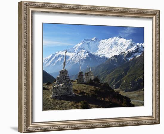 Annapurna Himalayan Range, Marsyangdi River Valley, Gandaki, Western Region (Pashchimanchal), Nepal-Jochen Schlenker-Framed Photographic Print