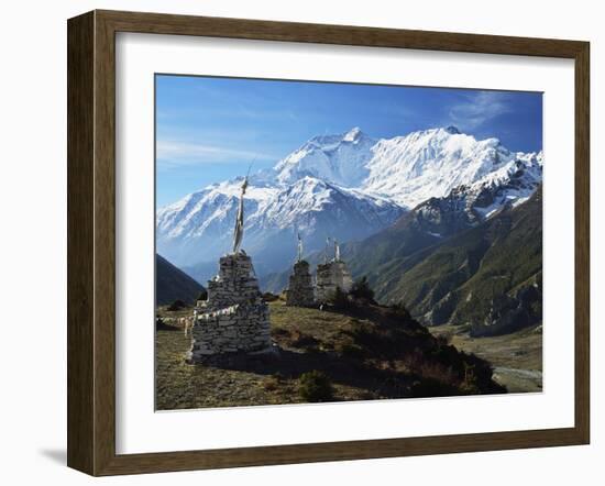 Annapurna Himalayan Range, Marsyangdi River Valley, Gandaki, Western Region (Pashchimanchal), Nepal-Jochen Schlenker-Framed Photographic Print