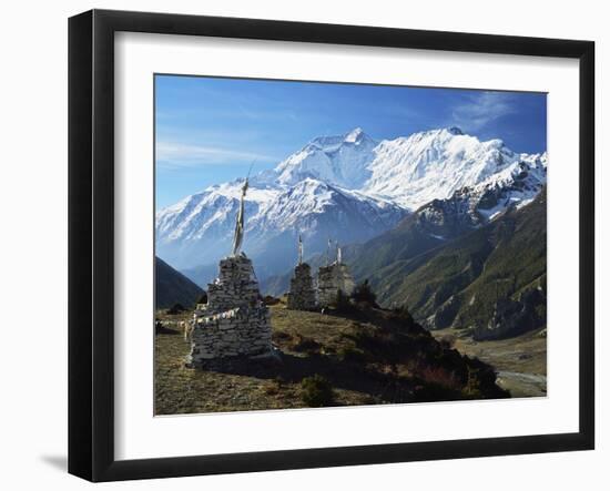 Annapurna Himalayan Range, Marsyangdi River Valley, Gandaki, Western Region (Pashchimanchal), Nepal-Jochen Schlenker-Framed Photographic Print