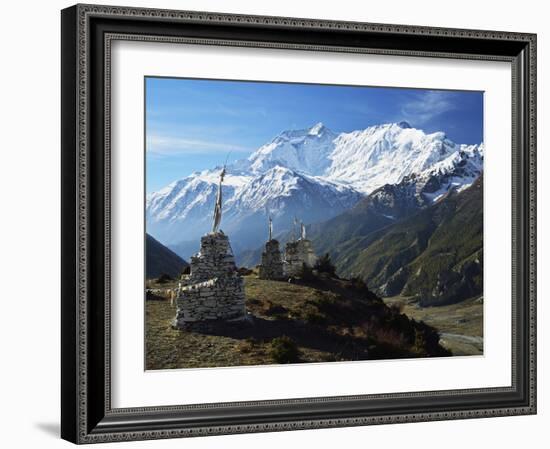 Annapurna Himalayan Range, Marsyangdi River Valley, Gandaki, Western Region (Pashchimanchal), Nepal-Jochen Schlenker-Framed Photographic Print