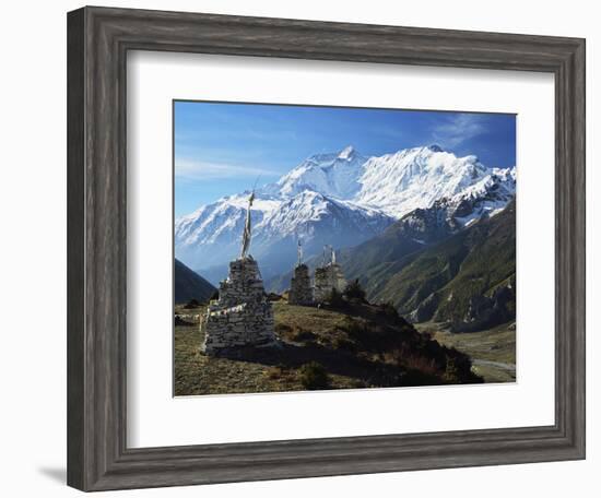 Annapurna Himalayan Range, Marsyangdi River Valley, Gandaki, Western Region (Pashchimanchal), Nepal-Jochen Schlenker-Framed Photographic Print