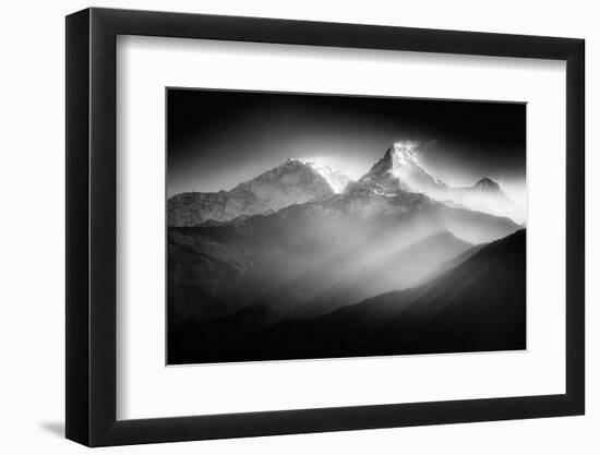 Annapurna Mountains in Sunrise Light-saiko3p-Framed Photographic Print