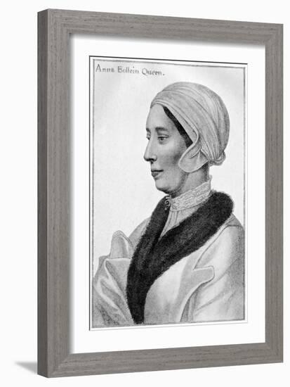 Anne Boleyn, 16th Century-Hans Holbein the Younger-Framed Giclee Print