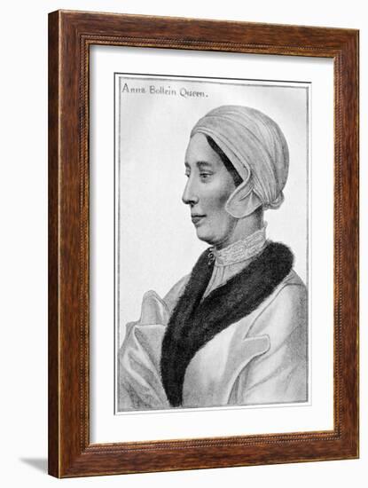 Anne Boleyn, 16th Century-Hans Holbein the Younger-Framed Giclee Print