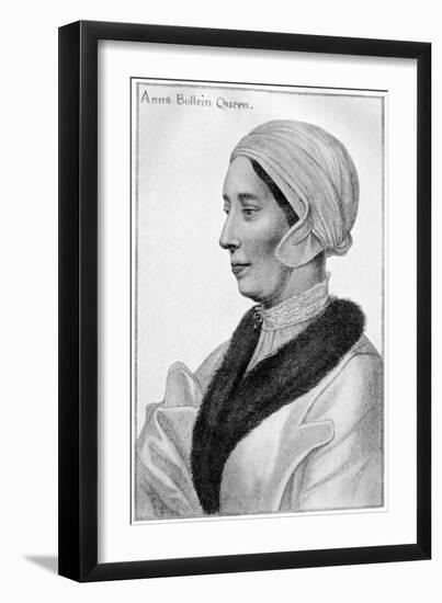 Anne Boleyn, 16th Century-Hans Holbein the Younger-Framed Giclee Print