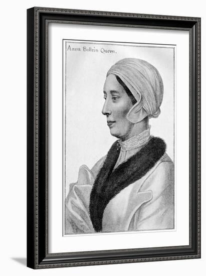 Anne Boleyn, 16th Century-Hans Holbein the Younger-Framed Giclee Print