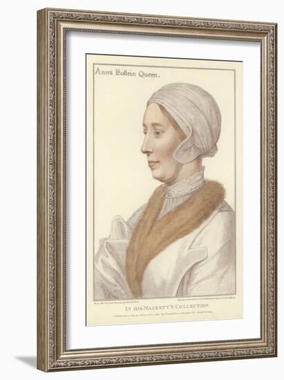 Anne Boleyn, Queen of England-Hans Holbein the Younger-Framed Giclee Print