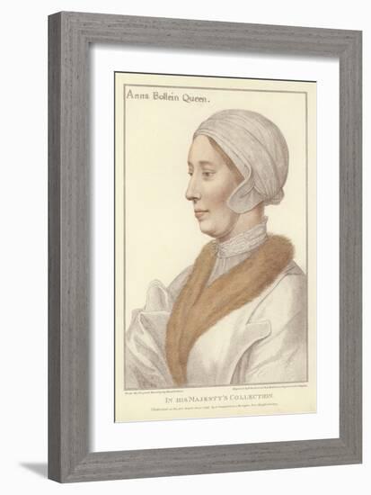 Anne Boleyn, Queen of England-Hans Holbein the Younger-Framed Giclee Print