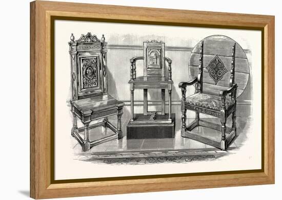 Anne Boleyn's Chair; Shakespeare's Chair; Theodore Hook's Chair, UK-null-Framed Premier Image Canvas