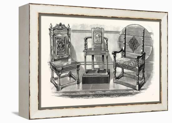 Anne Boleyn's Chair; Shakespeare's Chair; Theodore Hook's Chair, UK-null-Framed Premier Image Canvas