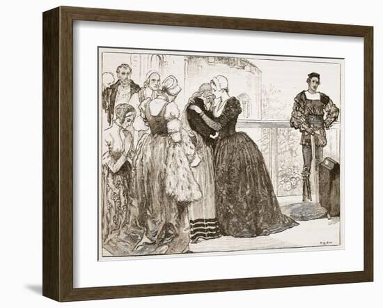 Anne Boleyn's Last Farewell to Her Ladies-Mary Gow-Framed Giclee Print