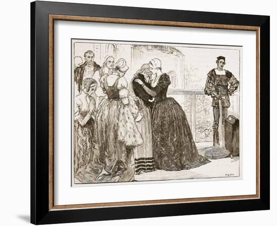 Anne Boleyn's Last Farewell to Her Ladies-Mary Gow-Framed Giclee Print