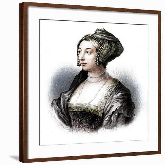 Anne Boleyn, second wife of Henry VIII, (19th century)-S Freeman-Framed Giclee Print