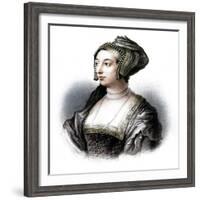 Anne Boleyn, second wife of Henry VIII, (19th century)-S Freeman-Framed Giclee Print