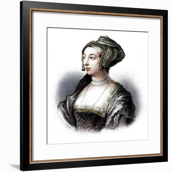 Anne Boleyn, second wife of Henry VIII, (19th century)-S Freeman-Framed Giclee Print