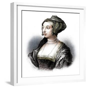 Anne Boleyn, second wife of Henry VIII, (19th century)-S Freeman-Framed Giclee Print