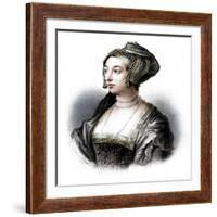 Anne Boleyn, second wife of Henry VIII, (19th century)-S Freeman-Framed Giclee Print