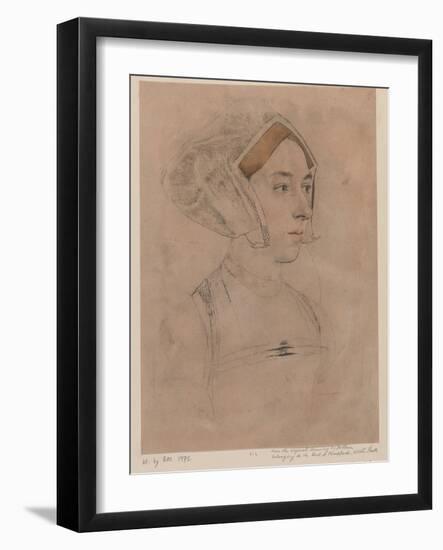 Anne Boleyn-Hans Holbein-Framed Giclee Print