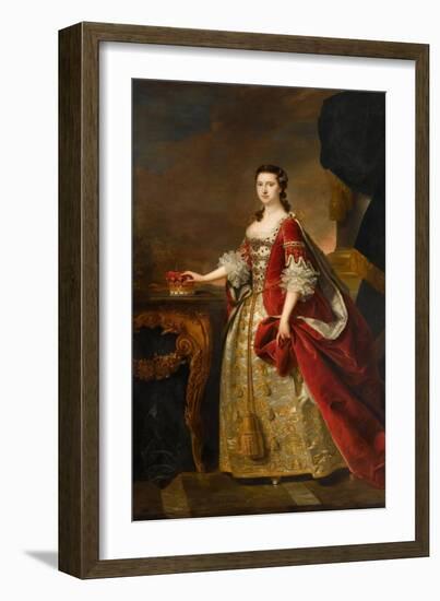 Anne, Countess of Dumfries, 1763-Thomas Hudson-Framed Giclee Print