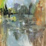 Lily Pond - Calm-Anne Farrall Doyle-Framed Giclee Print