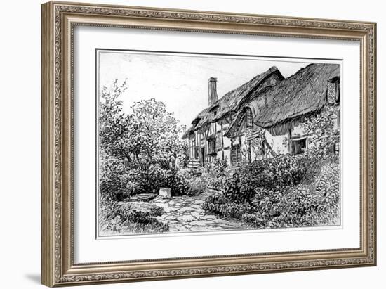 Anne Hathaway's Cottage at Shottery, Stratford-Upon-Avon, Warwickshire, 1885-Edward Hull-Framed Giclee Print