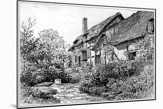 Anne Hathaway's Cottage at Shottery, Stratford-Upon-Avon, Warwickshire, 1885-Edward Hull-Mounted Giclee Print