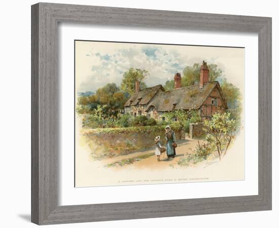 Anne Hathaway's Cottage at Shottery-William Stephen Coleman-Framed Giclee Print