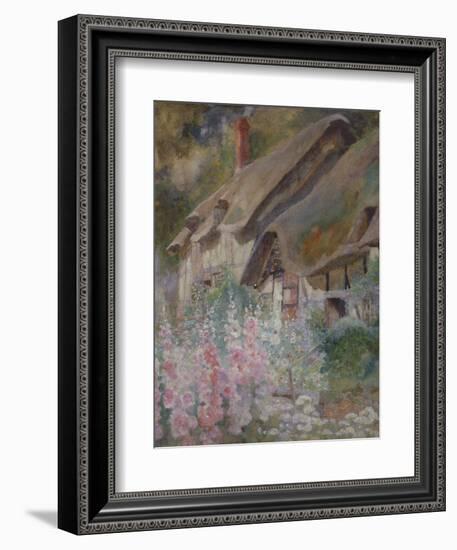 Anne Hathaway's Cottage (Pencil & W/C Heightened with White on Paper)-David Woodlock-Framed Giclee Print