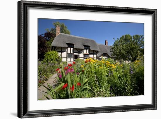 Anne Hathaway's Cottage, Stratford-Upon-Avon, Warwickshire, England, United Kingdom, Europe-Stuart Black-Framed Photographic Print