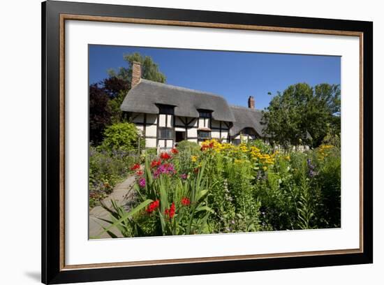 Anne Hathaway's Cottage, Stratford-Upon-Avon, Warwickshire, England, United Kingdom, Europe-Stuart Black-Framed Photographic Print