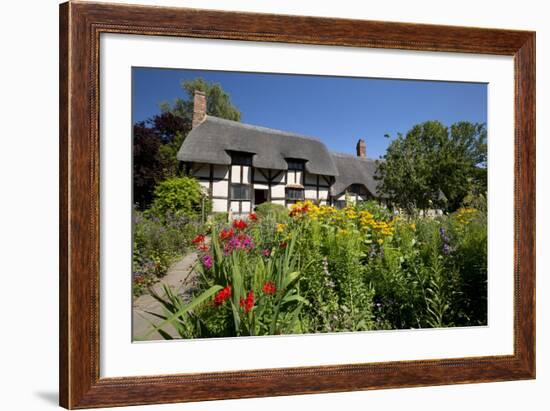 Anne Hathaway's Cottage, Stratford-Upon-Avon, Warwickshire, England, United Kingdom, Europe-Stuart Black-Framed Photographic Print