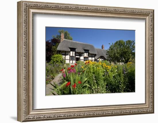 Anne Hathaway's Cottage, Stratford-Upon-Avon, Warwickshire, England, United Kingdom, Europe-Stuart Black-Framed Photographic Print